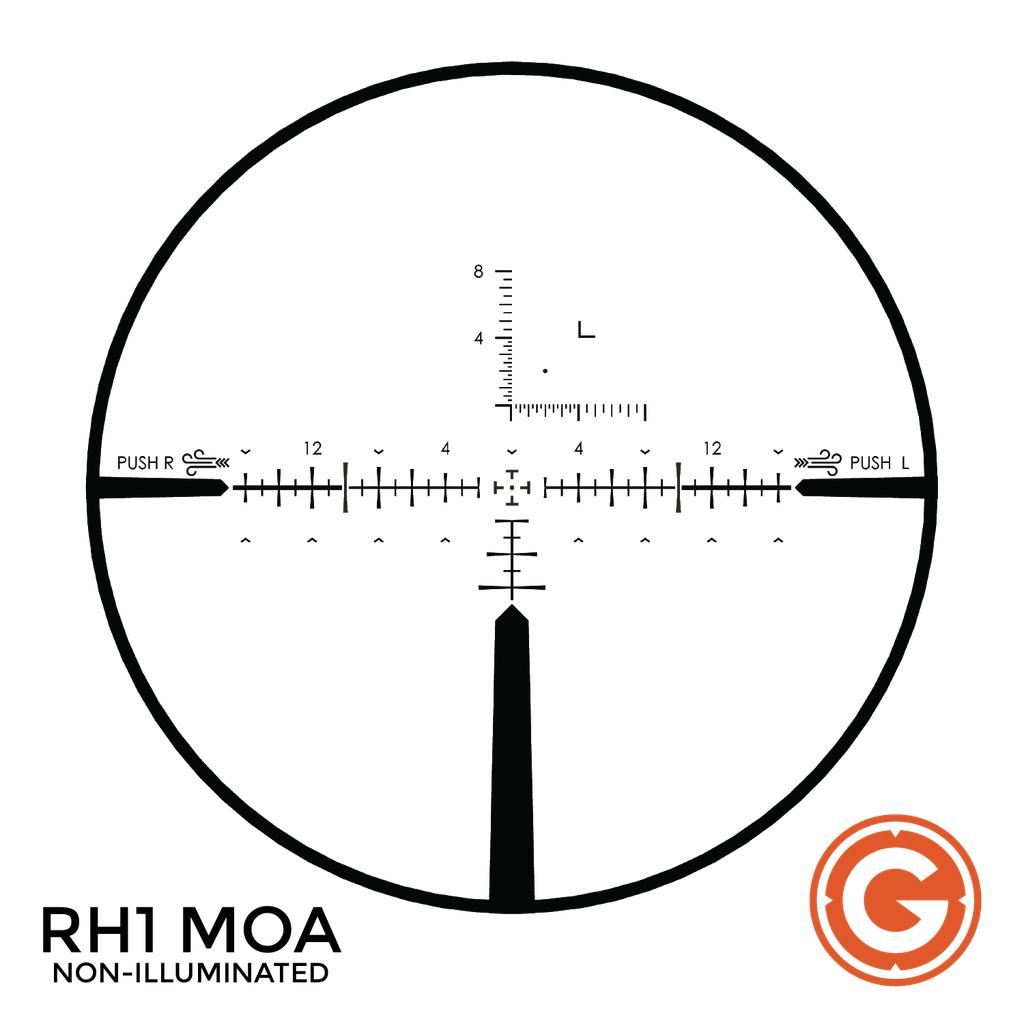 Gunwerks RH1 MOA Reticle for Leupold Mark 5HD Riflescope
